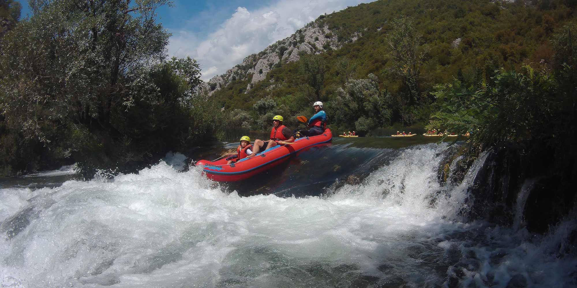 Rafting on Cetina River, Croatia